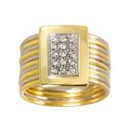 Damiani - Ring - 18 karaat Geel goud, Witgoud, Nieuw