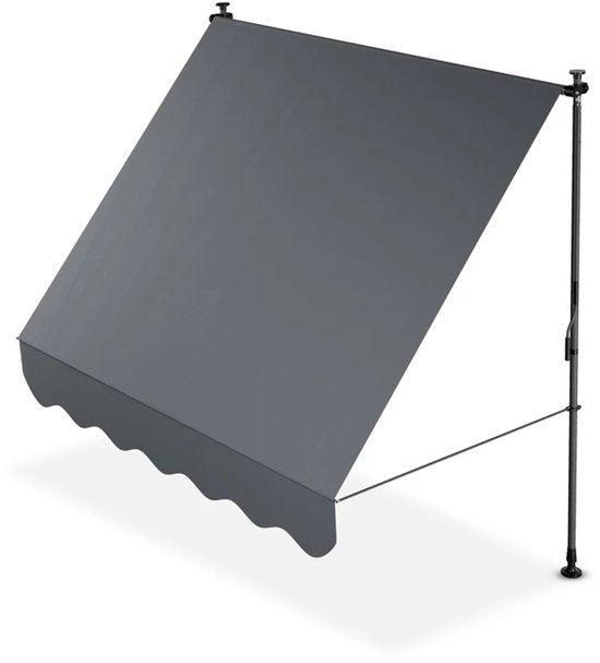 2dekans | Klemmende luifel Kapstadt - 200x120 cm - Grijs, Caravans en Kamperen, Voortenten en Luifels, Ophalen of Verzenden