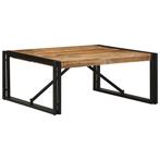 vidaXL Salontafel 80x80x35 cm massief ruw mangohout, Huis en Inrichting, Tafels | Salontafels, Verzenden, Nieuw