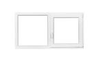 PVC raam vast-draaikiep b150xh80 cm wit stomp, Doe-het-zelf en Bouw, Nieuw, 120 tot 160 cm, Dubbelglas, Ophalen of Verzenden