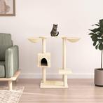 vidaXL Kattenmeubel met krabpalen 82 cm crèmekleurig, Dieren en Toebehoren, Verzenden, Nieuw