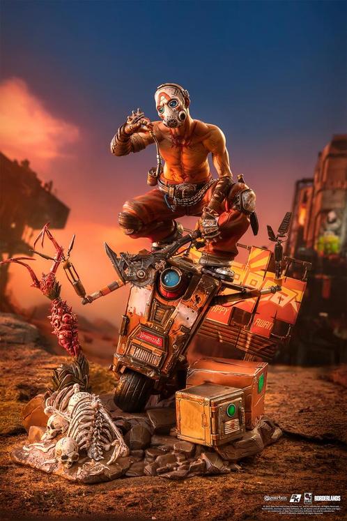 Borderlands 3 Statue 1/6 Pyscho & Claptrap 40 cm, Verzamelen, Film en Tv, Ophalen of Verzenden