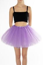 KIMU® Tutu Lila Tule Rokje L XL XXL Licht Paars Petticoat Ro, Ophalen of Verzenden