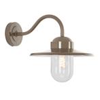 Stal- &amp; Boerderijlampen Dolce Retro Stallamp Taupe, Tuin en Terras, Verzenden, Wandlamp, 50 tot 250 watt, Nieuw