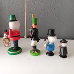 Kerstbeeldje ornament (4) - Rookmannetje Erzgebirge oud hout, Diversen, Kerst, Nieuw