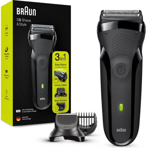 Braun Series 3  Scheerapparaat Mannen - Shave & Style 300..., Handtassen en Accessoires, Uiterlijk | Haarverzorging, Nieuw, Verzenden