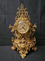 Tafelklok Regency Verguld brons - 1850-1900, Antiek en Kunst