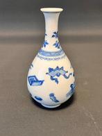 Chinees blauw-witte Bogu bloemversierde Yuhuchun-vaas. -