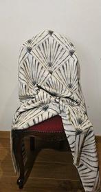 Tissu Art Déco en éventail géométrique avec des rombes -