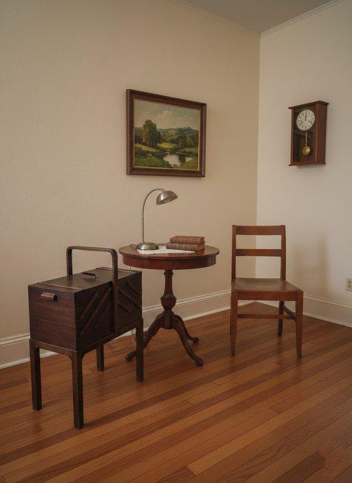 Boîte à couture - Teck - Cantilever Sewing Box, Antiek en Kunst, Kunst | Designobjecten