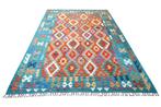 Grand kilim coloré - Tapis - 290 cm - 200 cm - jamais, Maison & Meubles
