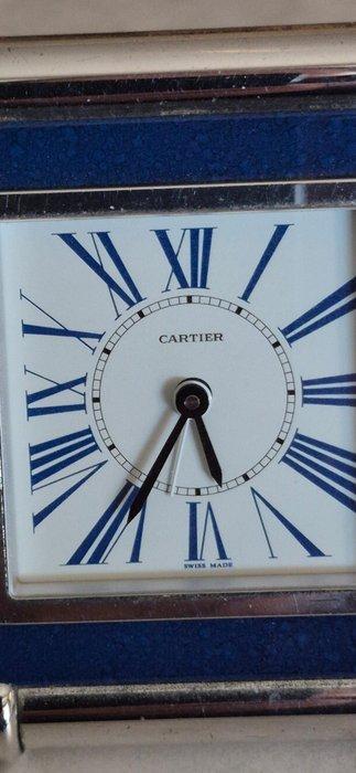 Bureauklok - Cartier Modern - Staal - 1990-2000, Antiek en Kunst, Antiek | Klokken