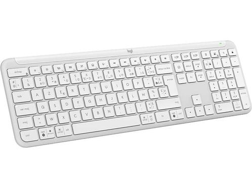 Logitech - Draadloos toetsenbord - Azerty - Wit, Computers en Software, Toetsenborden, Draadloos, Azerty, Nieuw, Verzenden