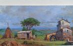 Claudio Pallini (1943) - Farmhouse in Tuscany landscape