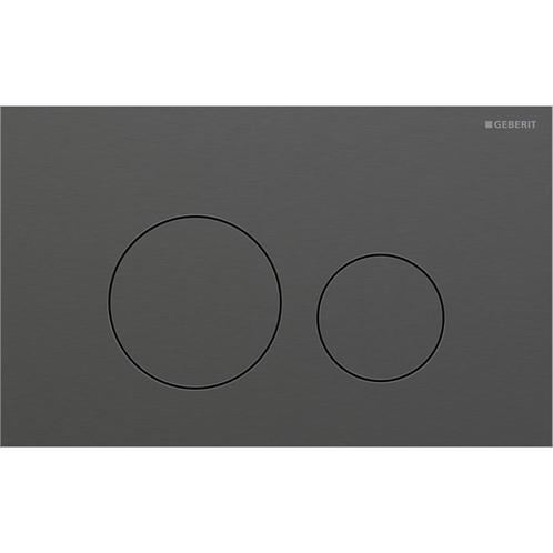 Geberit Drukplaat Sigma 40, 2-toets Round RVS Zwart Chroom, Doe-het-zelf en Bouw, Sanitair, Overige typen, Nieuw, Chroom, Ophalen of Verzenden