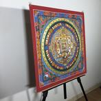 Painting of Tibetan Tradition - Mandala Kalachakra - Wheel, Antiek en Kunst