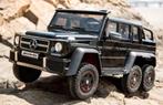 Kinderauto, MERCEDES-BENZ, G63 6x6, zwart,2 zitter,leder, RC
