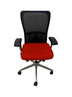 100x Refurbished Haworth Comforto Zody - Nieuwe Rode Stof, Verzenden, Zo goed als nieuw, Bureaustoel, Rood
