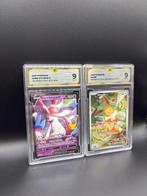 Pokémon - 2 Graded card - Eevee, Dark Sylveon V - GG 9 -, Hobby en Vrije tijd, Verzamelkaartspellen | Pokémon, Nieuw