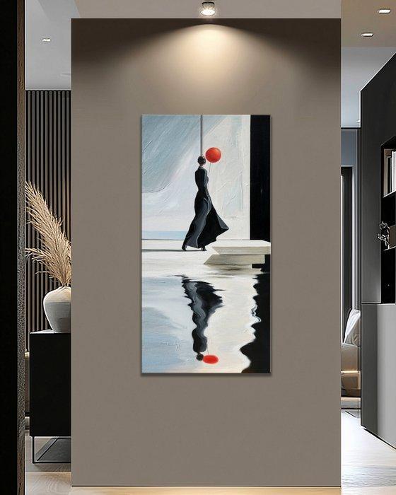 Pippo - Threshold Drift, Antiek en Kunst, Kunst | Schilderijen | Modern
