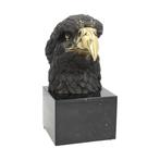 Sculpture, EAGLE HEAD - 27.8 cm - Bronze, Marbre