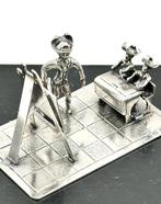 No reserve-Handgemaakt Zilveren miniatuur tafereeltje