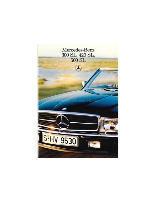 1986 MERCEDES BENZ SL BROCHURE ENGELS, Livres, Autos | Brochures & Magazines, Enlèvement ou Envoi