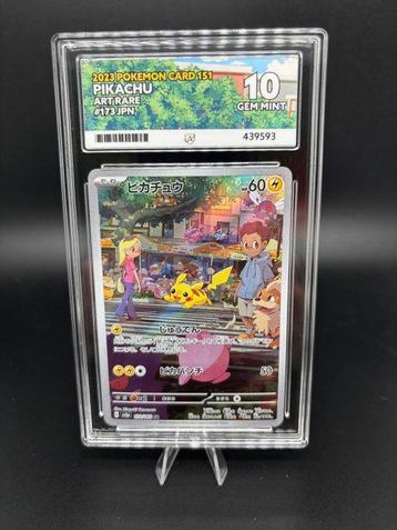 Pokémon - 1 Graded card - Pikachu AR - 173/165 - Perfect 10