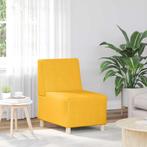 vidaXL Modulaire Sofa Eenheid Armless Lichtgeel 55 x 74 x 82, Huis en Inrichting, Zetels | Zetels, Verzenden, Nieuw