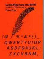 Lucid, Vigorous and Brief 9781871518238 Peter Fryer, Verzenden, Gelezen, Peter Fryer