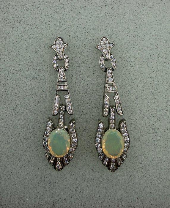 Sans prix de réserve - Boucles doreilles Argent Opale de, Bijoux, Sacs & Beauté, Boucles d'oreilles