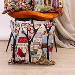 Set van 3 ambachtelijke kussenslopen 45x45 in Naïf-stijl -, Antiek en Kunst