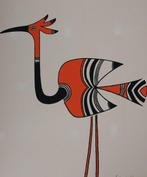 Charles Le Bars (1925-2012) - Échassier, le héron, Antiek en Kunst
