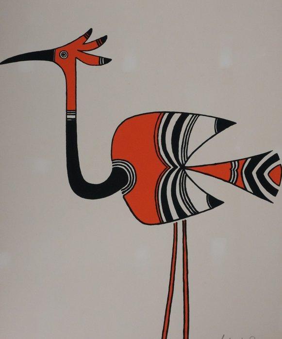 Charles Le Bars (1925-2012) - Échassier, le héron, Antiek en Kunst, Antiek | Overige Antiek