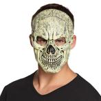 Halloween Gezichtsmasker Schedel, Verzenden, Nieuw