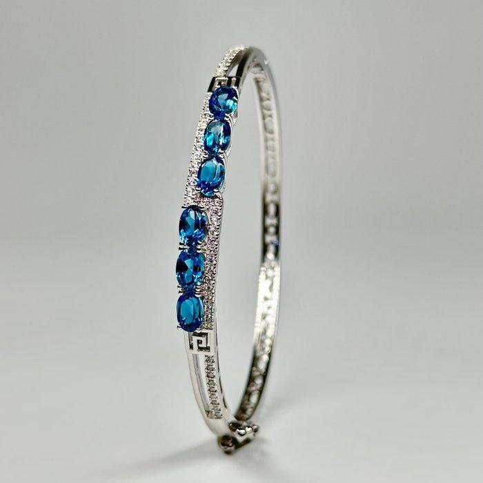 Zonder minimumprijs - Armband 925 zilver Topaas, Handtassen en Accessoires, Armbanden