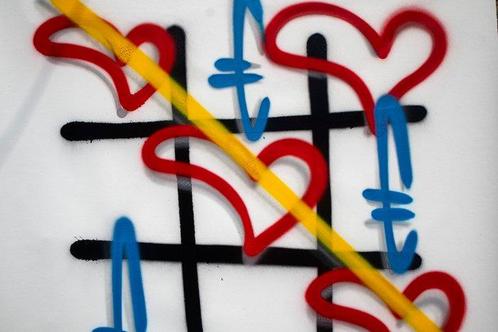 RAM - Love wins the Game - Original Shadows Street Style, Antiek en Kunst, Kunst | Schilderijen | Modern