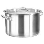 vidaXL Kookpan 24 L 36x24 cm roestvrij staal, Verzenden, Nieuw