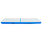 Gymnastiekmat met pomp opblaasbaar 700x100x15 cm PVC blauw, Sports & Fitness, Yoga & Pilates, Verzenden