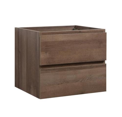 Wastafelkast Angela 60 x 48 cm Bruin Eiken Wastafelmeubel, Huis en Inrichting, Badkamer | Badkamermeubels, Nieuw, Verzenden