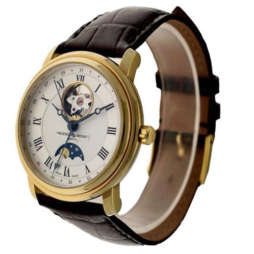 Frédérique Constant - Classics Moonphase - FC-335MC4P5 -, Handtassen en Accessoires, Horloges | Heren