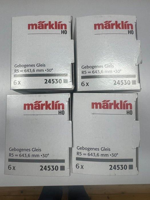 Märklin H0 - 24530 - Modeltreinsporen (24) - R5 = 643,6 mm, Hobby & Loisirs créatifs, Trains miniatures | HO