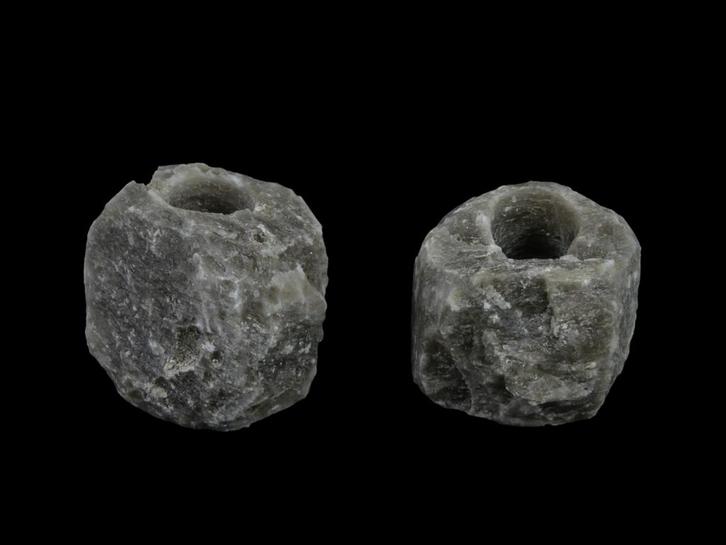 2x Waxinelichthouder / Theelichthouder Zoutsteen Himalaya..., Huis en Inrichting, Woonaccessoires | Kandelaars en Kaarsen, Nieuw