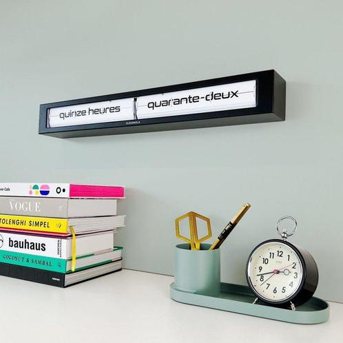 Klok - Cloudnola - French XL Flip Klok Texttime - Limited, Antiek en Kunst, Kunst | Designobjecten
