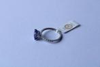 Ring - 18 karaat Witgoud Tanzaniet - Diamant, Handtassen en Accessoires, Ringen, Nieuw