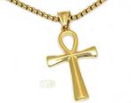 Ankh - Goudkleurig  4,3 cm - Snake, Verzenden, Nieuw