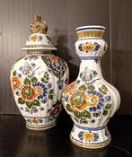 Delft, 28 cm - dekselvaas (2) - Delfts blauw, Antiek en Kunst