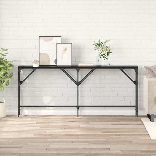 vidaXL Wandtafel Zwart eiken 180 x 29 x 75 cm Bewerkt hout, Huis en Inrichting, Tafels | Bijzettafels, Nieuw, Verzenden