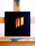 Gerard Boersma (1976) - Night Window 2 (painting of a, Antiquités & Art, Art | Peinture | Moderne