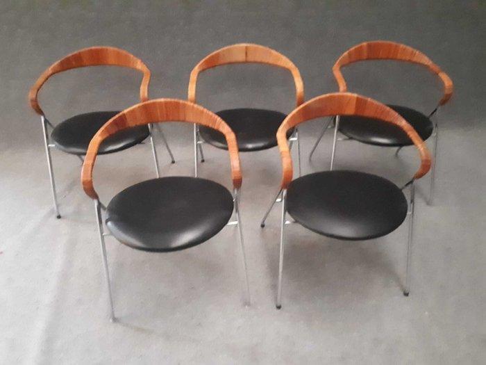 Dietiker - Hans Eichenberger - Stoel (5) - Saffa HE 103 -, Antiek en Kunst, Kunst | Designobjecten